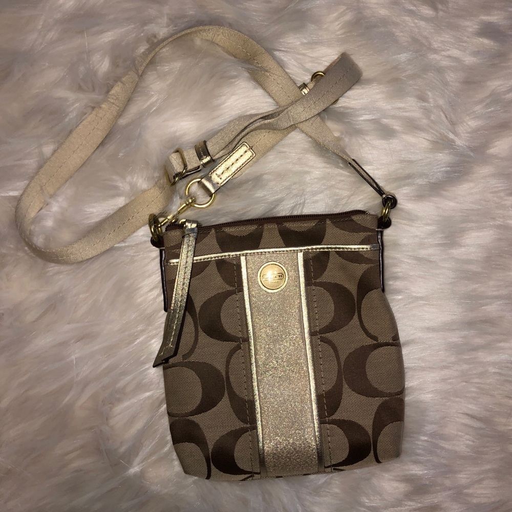 Gold Coach Crossbody